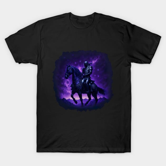 "Warrior of the Night: A Magical Warrior Embracing Splendor" T-Shirt by Hexen_3